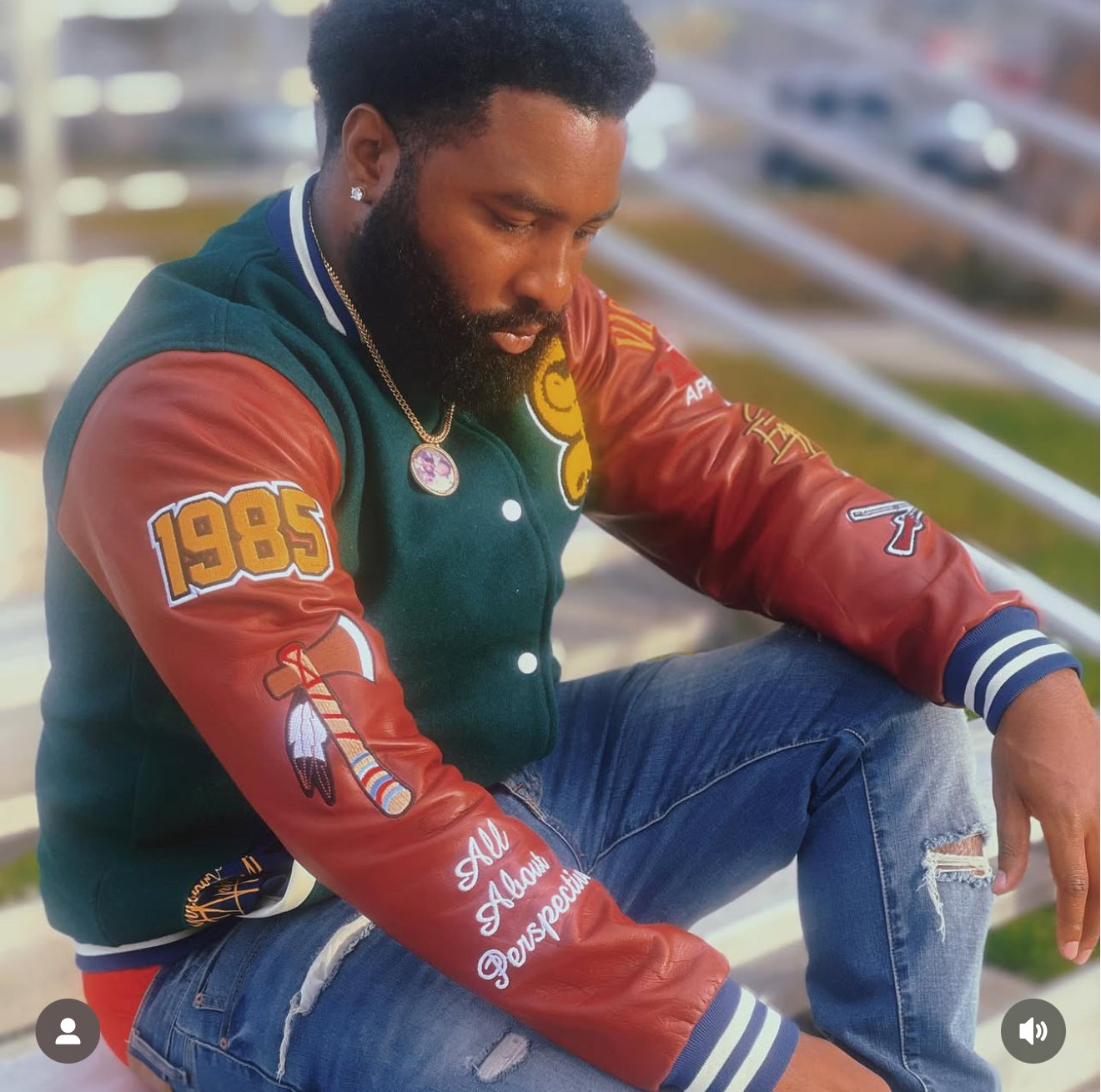 Vintage S.E. CHIEFS LETTERMAN JACKET